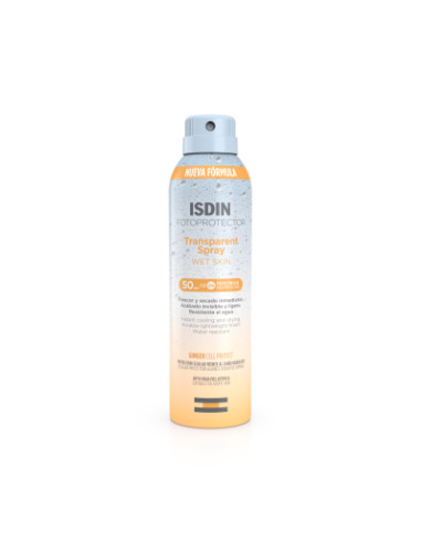 ISDIN FOTOPROTECTOR TRANSPARENT SPRAY WET SKIN SPF 50, 250 ML