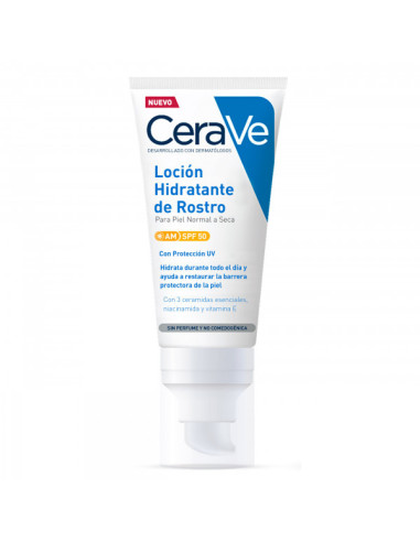 CERAVE LOCION HIDRATANTE DE ROSTRO SPF 50, 52 ML