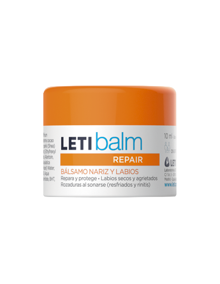 LETIBALM PEDIÁTRICO, BÁLSAMO REPARADOR NARIZ Y LABIOS, 10 ML
