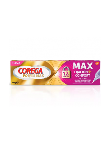 COREGA MAX FIJACION + CONFORT SIN SABOR, 40 G