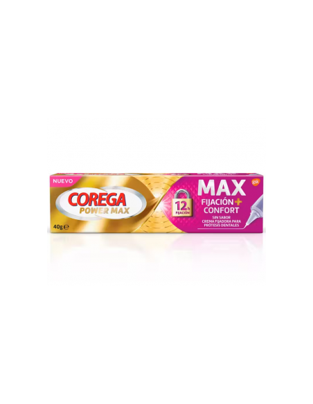 COREGA MAX FIJACION + CONFORT SIN SABOR, 40 G