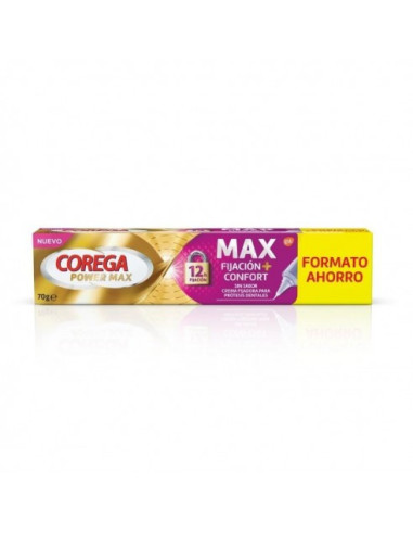 COREGA MAX FIJACION + CONFORT SIN SABOR, 70 G