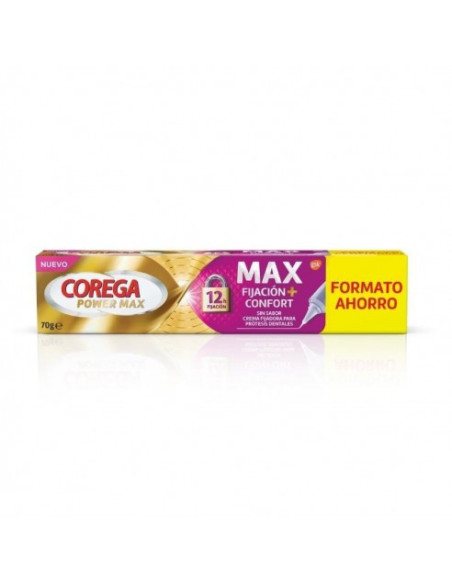 COREGA MAX FIJACION + CONFORT SIN SABOR, 70 G