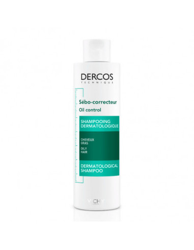 DERCOS CHAMPÚ SEBO CONTROL, 200 ML