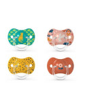 SUAVINEX CHUPETES PRINTS TETINA FISIOLOGICA SX PRO SILICONA, +18 M 2 UDS.