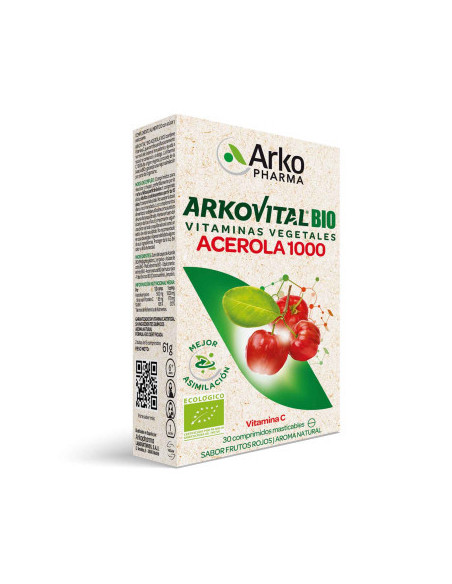 ARKOVITAL BIO ACEROLA 1000, 30 COMP.