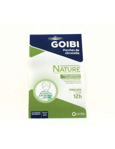 GOIBI NATURE PARCHES DE CITRONELLA, 24 PARCHES