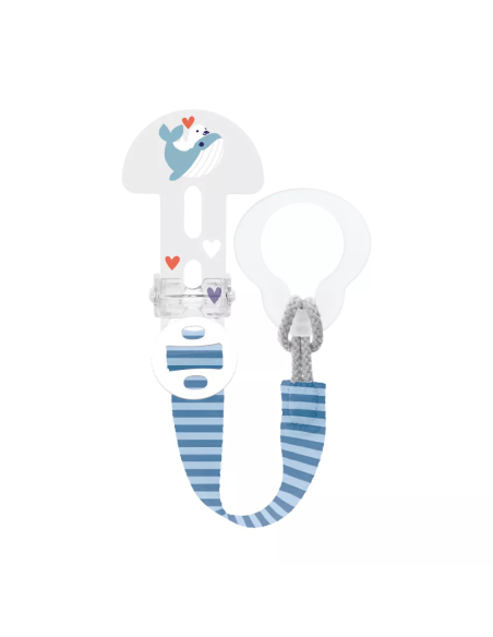 MAM BROCHE CLIP IT! & COVER CON CUBIERTA DE PROTECCION, COLOR AZUL