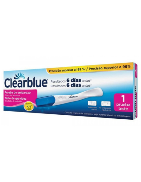 CLEARBLUE TEST DE EMBARAZO RESUSTALDO RAPIDO 1 PRUEBA