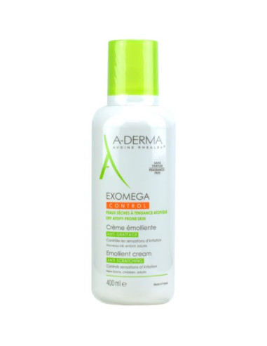 A-DERMA EXOMEGA CONTROL CREMA EMOLIENTE, 400 ML