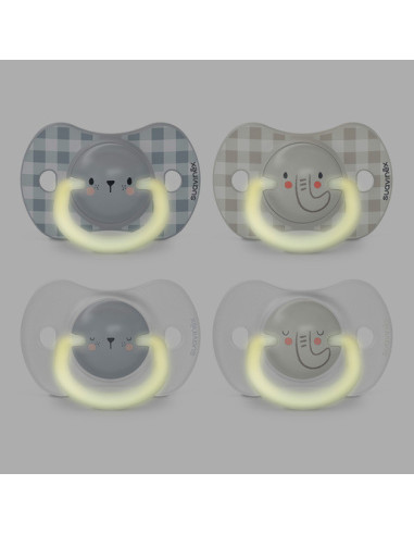 SUAVINEX PACK CHUPETES NOCTURNOS TETINA...