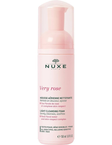 NUXE VERY ROSE ESPUMA SUAVE LIMPIADORA, 150 ML