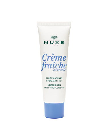 NUXE CRÈME FRAÎCHE DE BEAUTÉ FLUIDO MATIFICANTE HIDRATANTE 48 H, PIELES MIXTAS, 50 ML