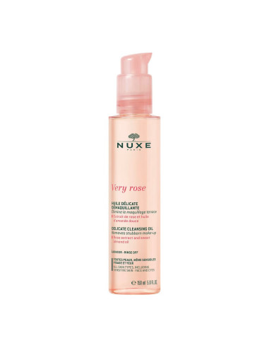 NUXE VERY ROSE ACEITE DELICADO DESMAQUILLANTE, 150ML