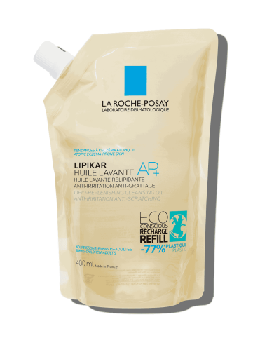 LA ROCHE POSAY LIPIKAR RECAMBIO ECO GEL EN ACEITE LAVANTE AP+, 400 ML