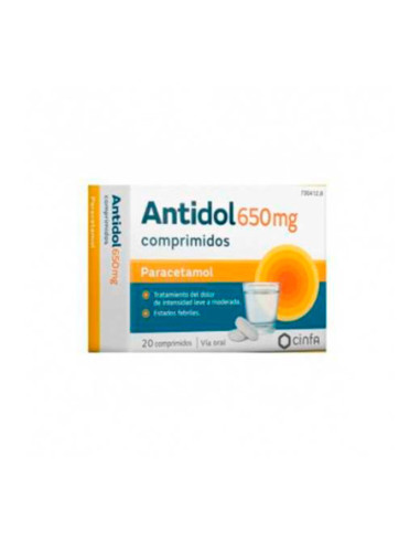 Antidol 500 mg comprimidos recubiertos