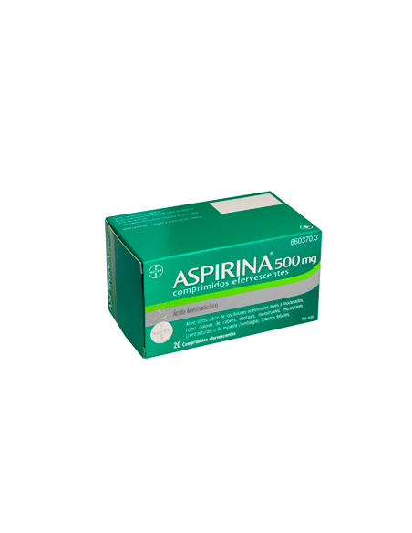 Aspirina 500 mg comprimidos efervescentes