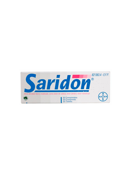 Saridon 250 mg/150 mg/50 mg comprimidos
