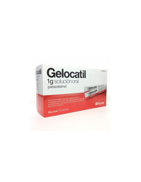 Gelocatil 1 g solucion oral