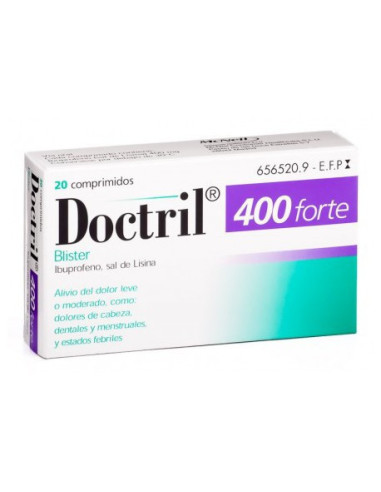 Doctril forte 400 mg comprmidos recubiertos con pelicula