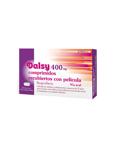 Dalsydol 400 mg comprimidos recubiertos con pelicula 30 comprimidos