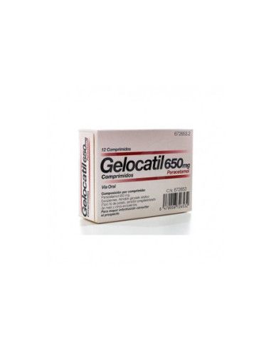 Gelocatil 650 mg comprimidos