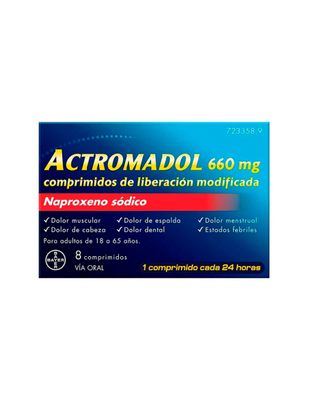 Actromadol 660 mg comprimidos de liberacion modificada