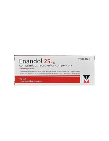 Enandol 25 mg comprimidos recubiertos