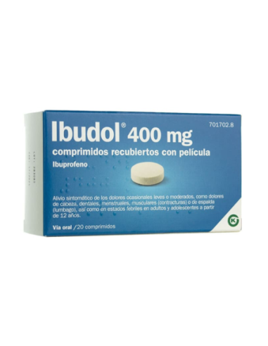 Ibudol 400 mg comprimidos recubiertos con pelicula efg