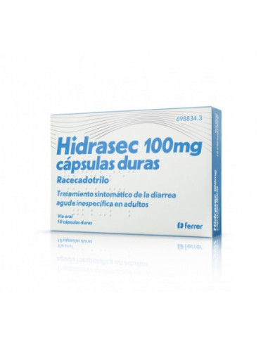 Hidrasec 100 mg 10 capsulas duras