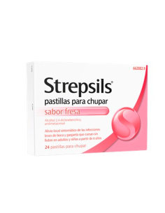 Strepsils pastillas para chupar sabor fresa