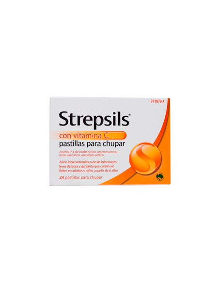 Strepsils con vitamina c pastillas para chupar