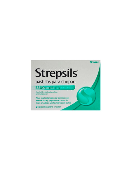Strepsils pastillas para chupar sabor menta