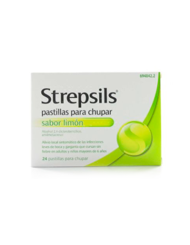 Strepsils pastillas para chupar sabor limon