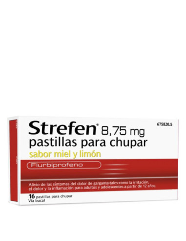 Strefen 8,75 mg pastillas para chupar sabor miel y limon