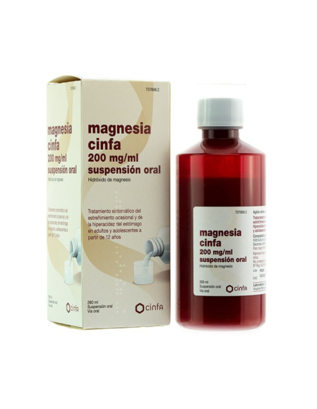 Magnesia san pellegrino 3,6 g polvo para suspension oral