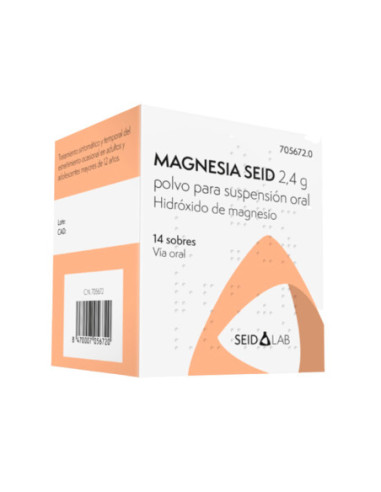 Magnesia seid 2,4 g polvo para suspension oral