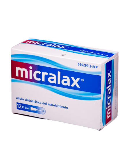 Micralax citrato/lauril sulfoacetato 450 mg/45 mg solucion rectal 12 enemas