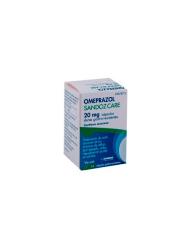 Omeprazol sandoz farmaceutica 20 mg capsulas duras gastrorresistentes efg