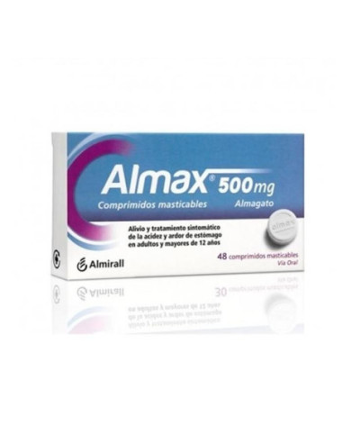 Almax 500 mg 48 comprimidos masticables