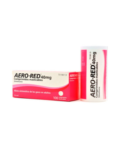 Aero red 40 mg 100 comprimidos masticables