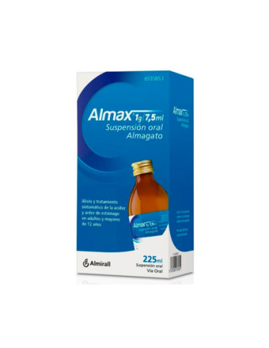 Almax 1 g/7,5 ml suspension oral 1 frasco de 225 ml