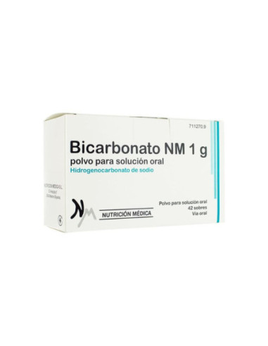 Bicarbonato nm 1 g 42 sobres polvo para solucion oral