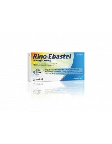 Rino-ebastel 10 mg/120 mg capsulas duras de liberacion modificada