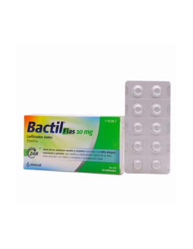 Bactil 10 mg comprimidos recubiertos con pelicula