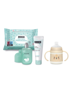 SUAVINEX MOCHILA GUARDERÍA LEÓN CON COSMÉTICA 2