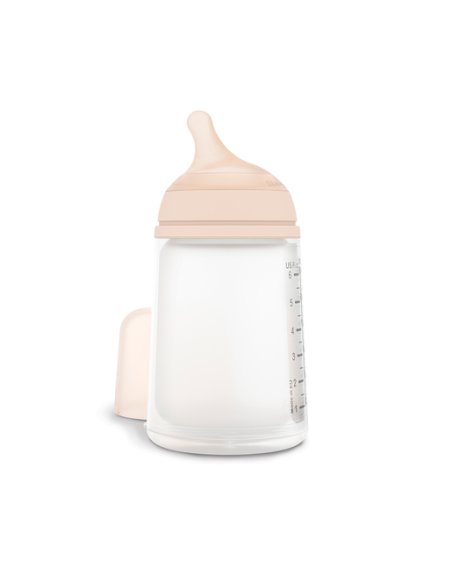 SUAVINEX BIBERON ANTICOLICO ZERO-ZERO FLUJO MEDIO + 3 M 270 ML, TONO LIGHT