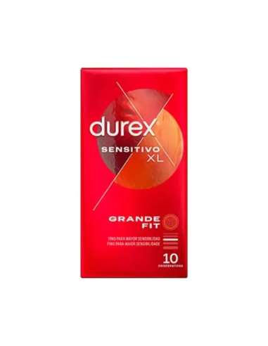 DUREX PRESERVATIVOS SENSITIVO XL, 10 UDS.