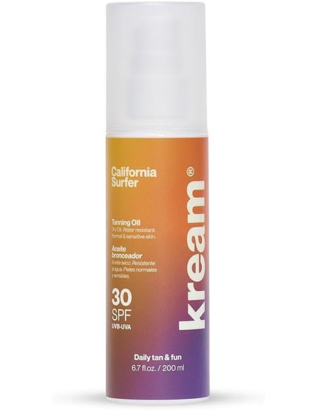 KREAM ACEITE BRONCEADOR CON PROTECCIÓN SPF30 CALIFORNIA SURFER, 200 ML
