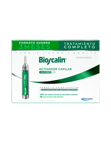 BIOSCALIN ACTIVADOR CAPILAR ISFRP-1, 2 DOSIFICADORES 10 ML